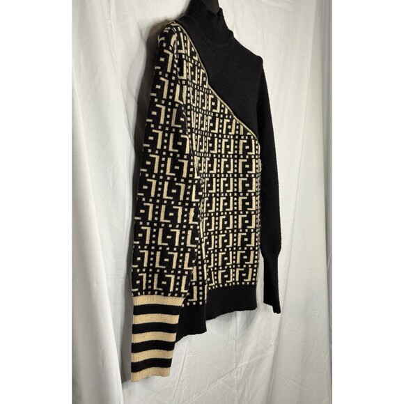 Women’s Beige Knit Sweater Pullover Long Sleeve Zipper Casual Fall Winter Small - Picture 3 of 10